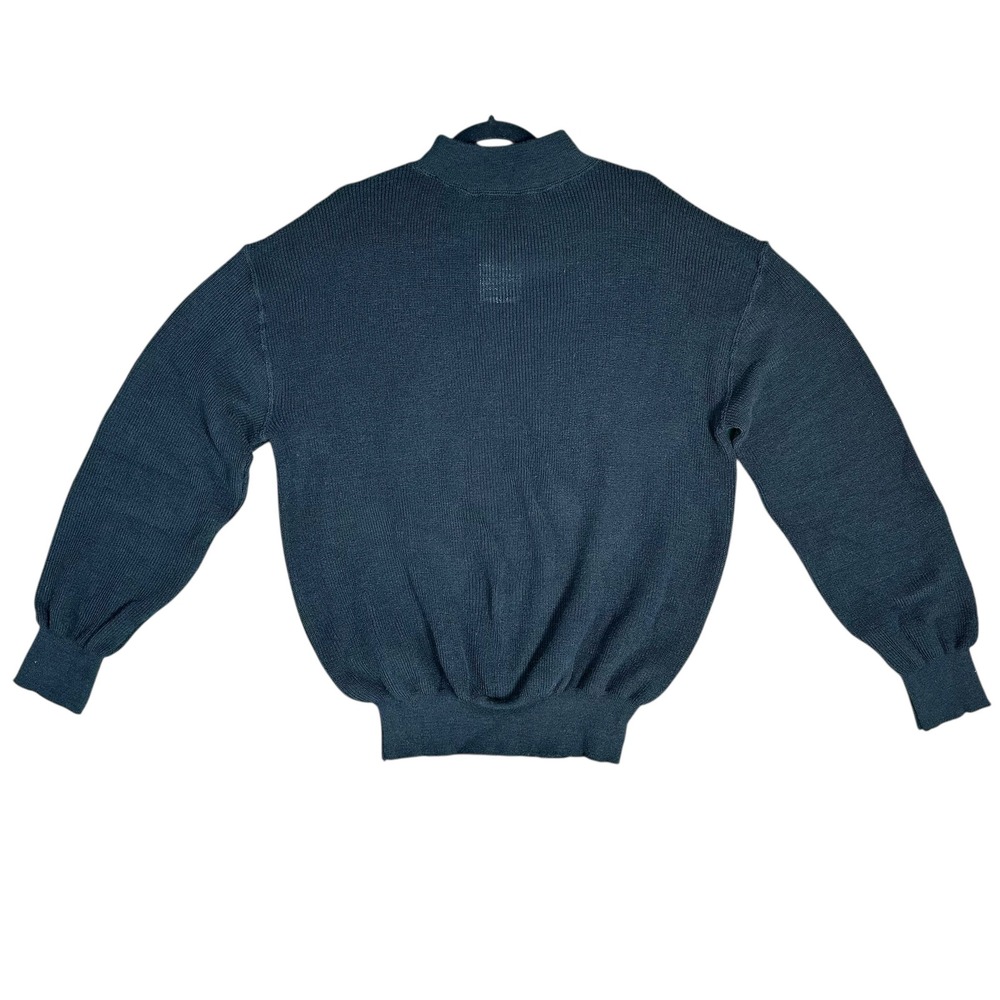 Vintage US Military OG-507 Wool Sweater XL Flame Resistant Mock Neck Black